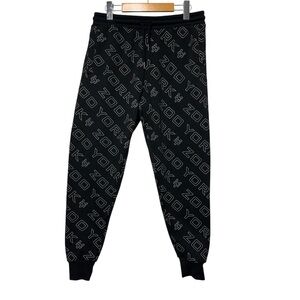 Zoo York Men’s Logo All-Over Print Jogger Sweatpants Size M | Streetwear Skate